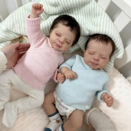 Reborn Baby Doll - Twins 20 inch Vinyl Girl Ages 3+