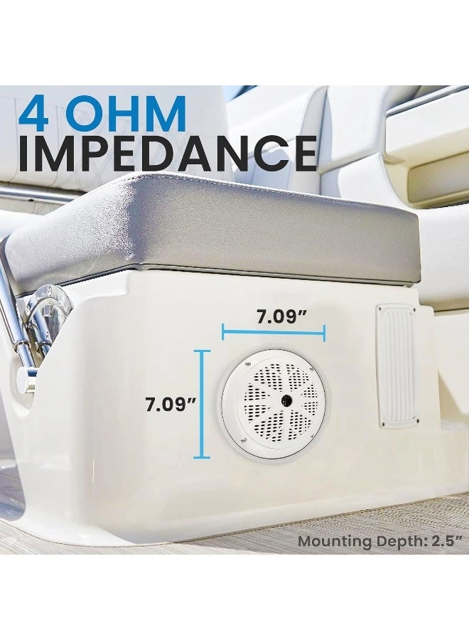 Dual Marine Speakers - 6.5 Inch 120 Watt