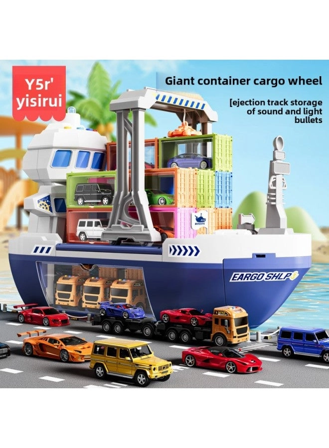 Children's Giant Cargo Wheel Toy Container + Alloy Cars + Pull-back Cars + Containers - 4+ Years 24 pieces