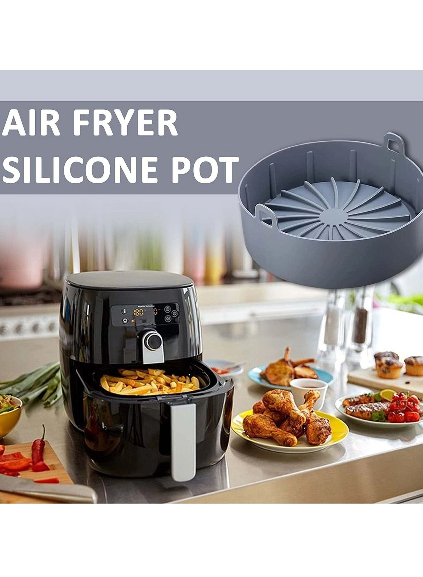 Air Fryer Silicone Liner - food-grade silicone