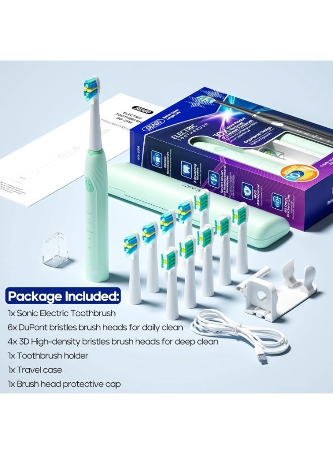 SG-2316 - 10 Brush Heads Travel Case Smart Timer
