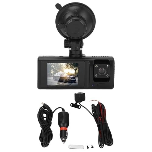 3 Channel Car Dash Cam - 1080P