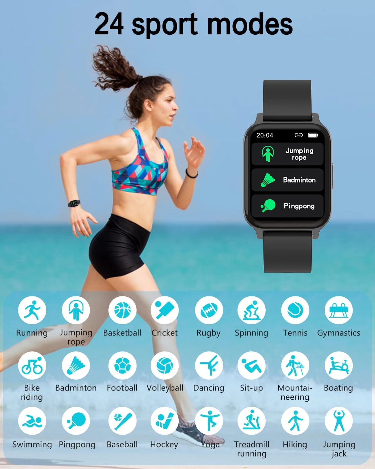 Smart Fitness Watch - 1.85"