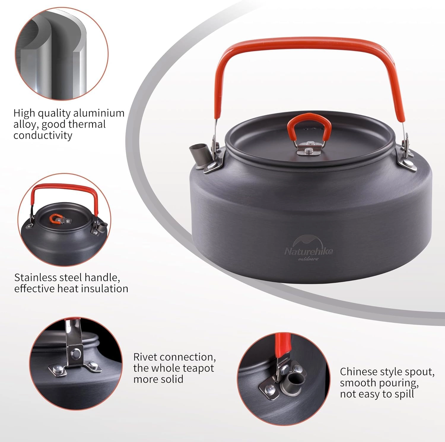 Camping Kettle - 1.0 Count 1.45 Liters