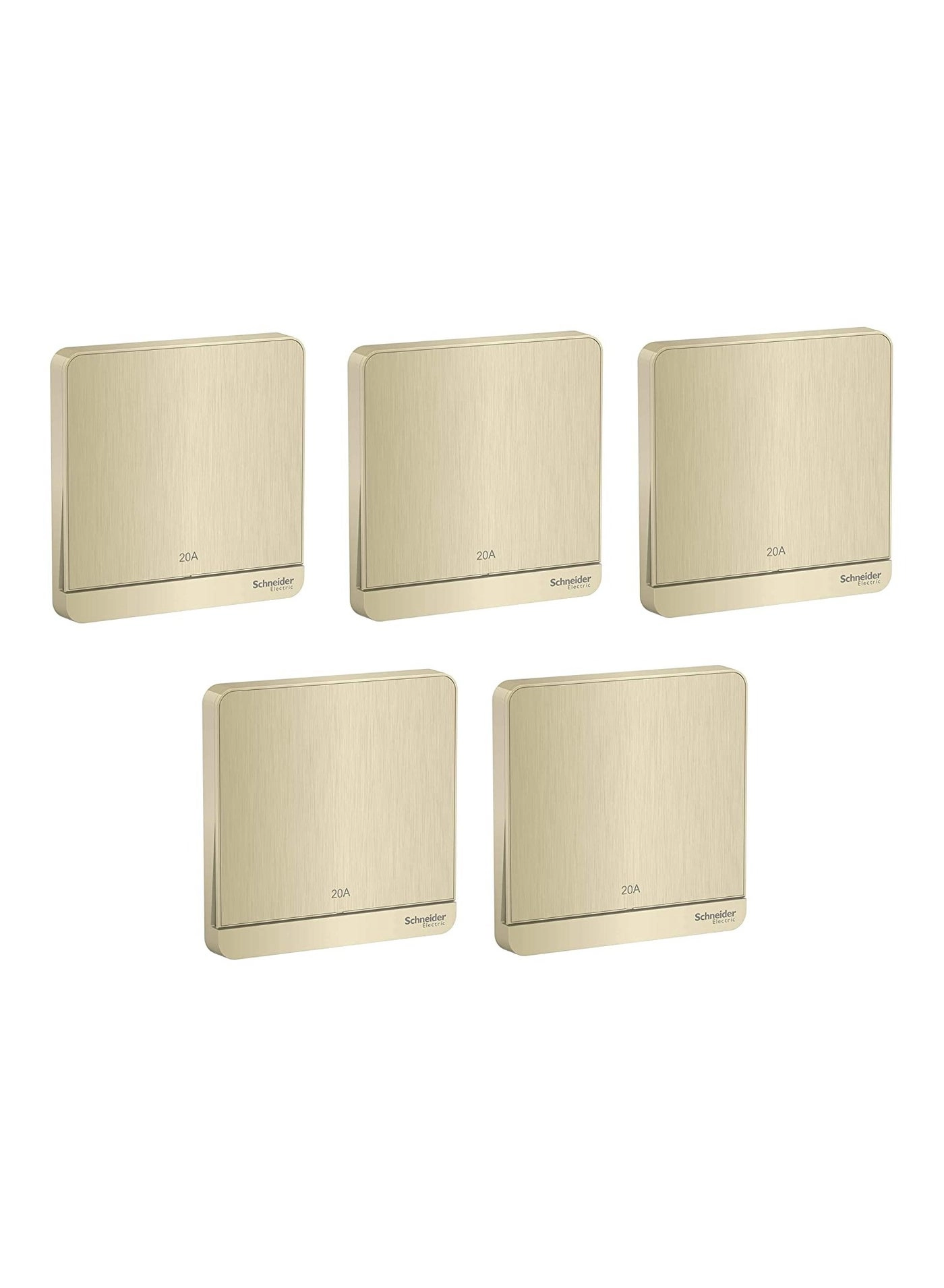 AvatarOn 20A 1-Gang Double Pole Switch - 5 pcs