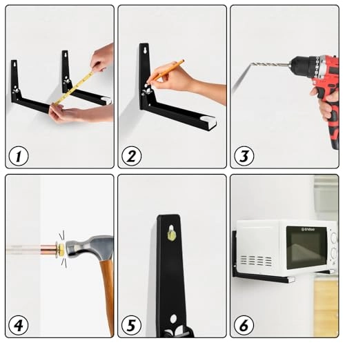 Microwave Wall Mount - 2 x Foldable Extendable