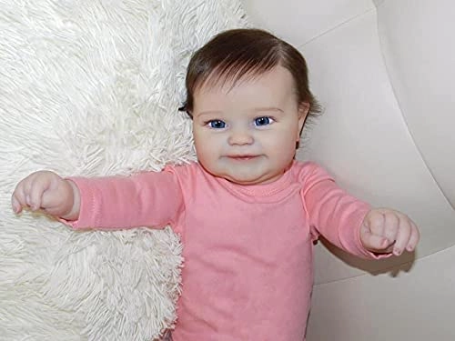 Maddie Reborn Baby Doll - 50 cm Full Body Silicone Brown Eyes