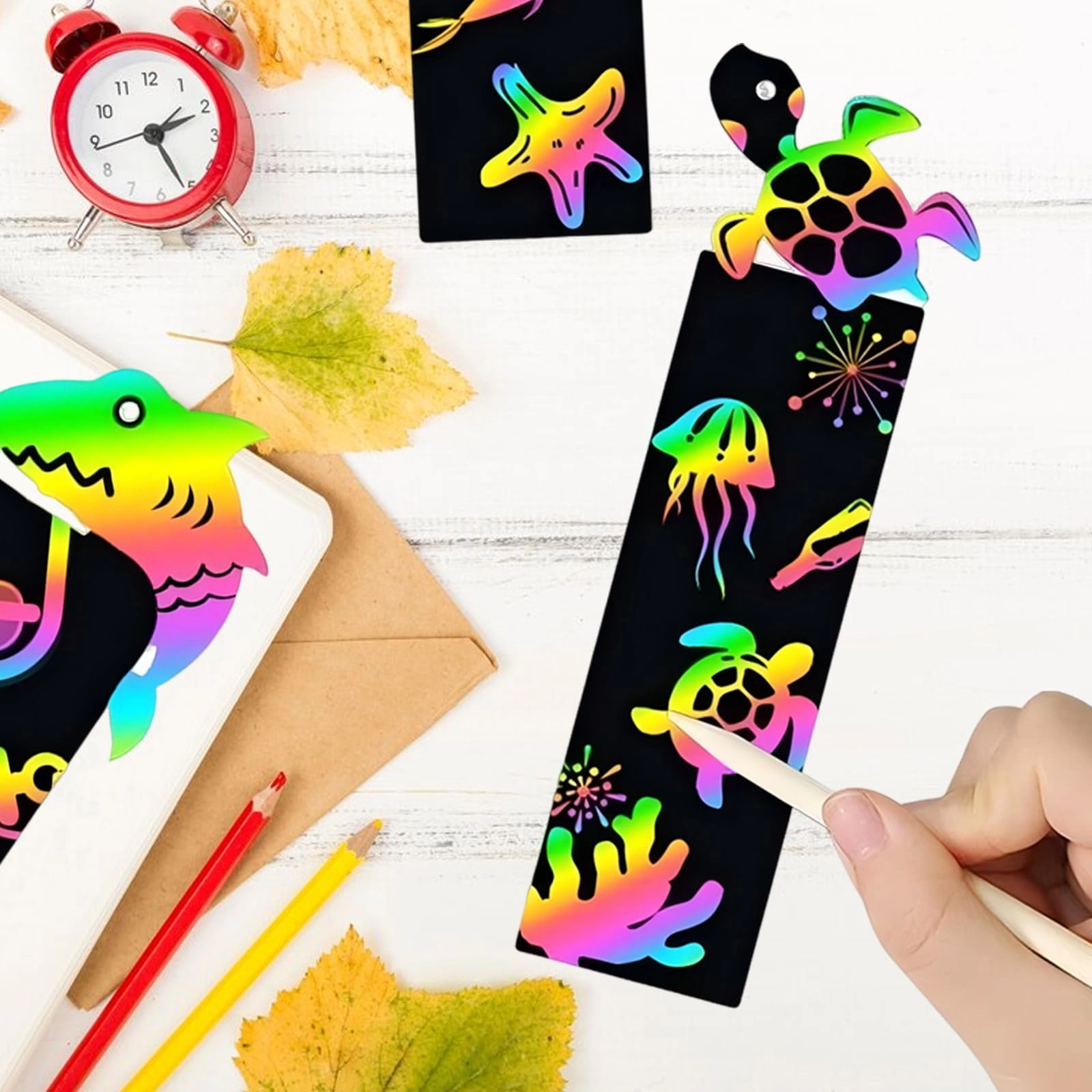 Scratch Art Bookmark - 36Pcs/40Pcs