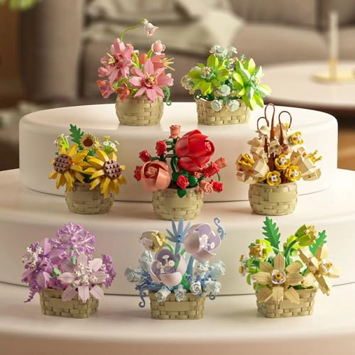 Mini Flower Building Block Set - 206pcs