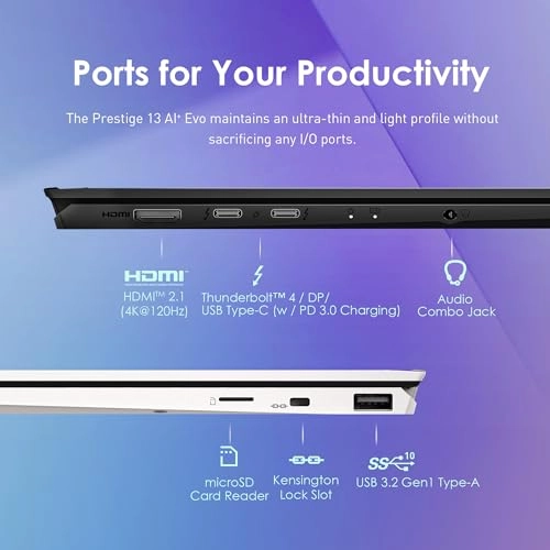 Prestige 13 - 13.3'' Core Ultra 7 258V 32GB DDR5 1TB SSD