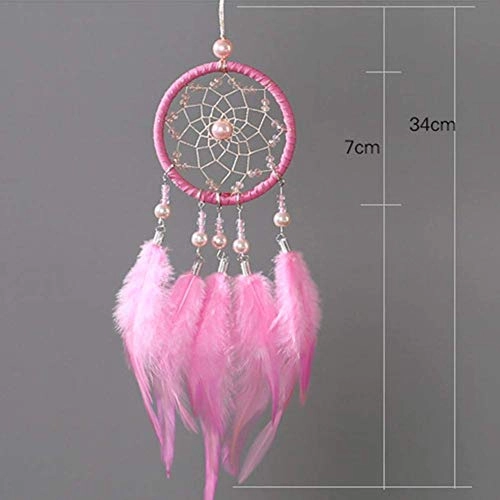 Dreamcatcher - woolen yarn, iron hoops, wood beads, feathers