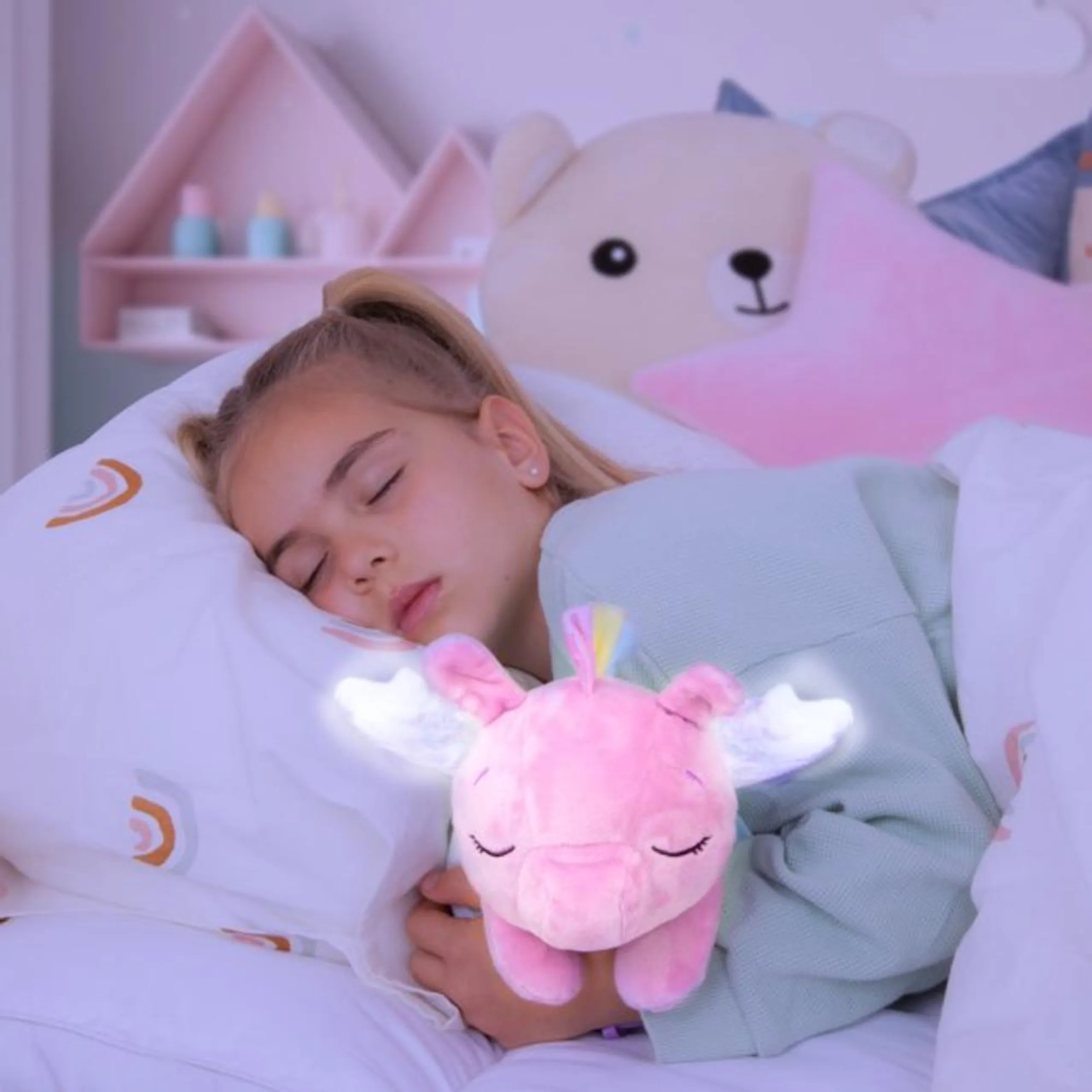 Luna And Poppy Baby Doll - Cry Babies Goodnight Friends 2-in-1 Unicorn-themed