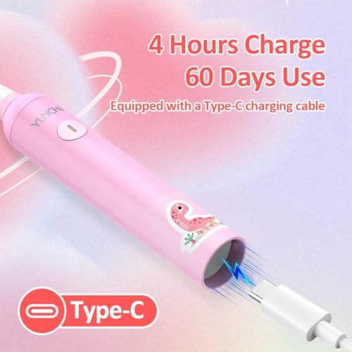 Children's Electric Toothbrush - 2 Minute Timer IPX7 Waterproof