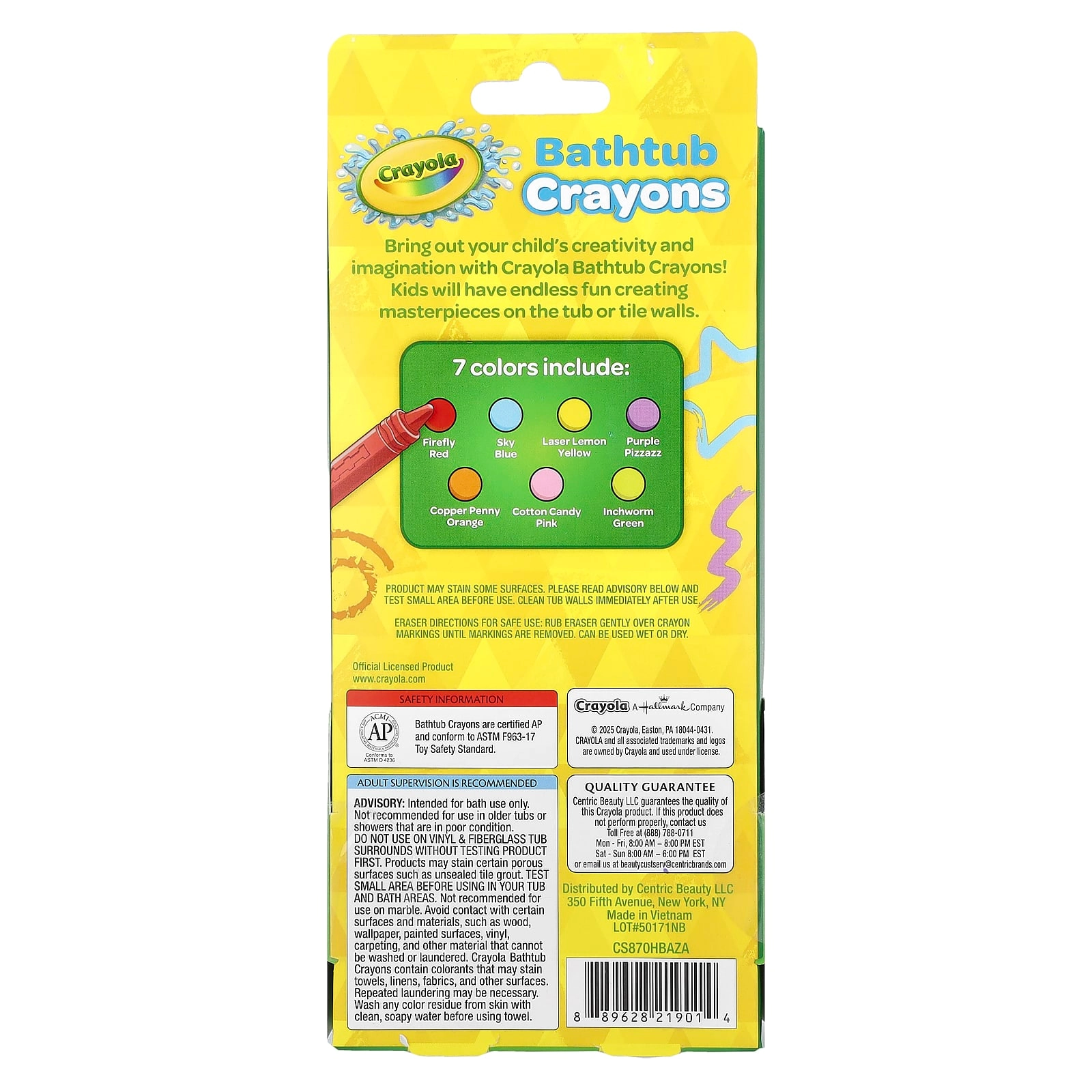 Bathtub Crayons - 8 Piece