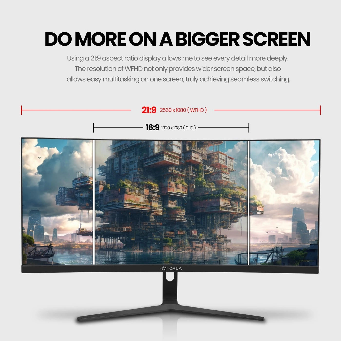 Ultrawide Curved Monitor - CR300ZA 29.5 Inches 2560x1080