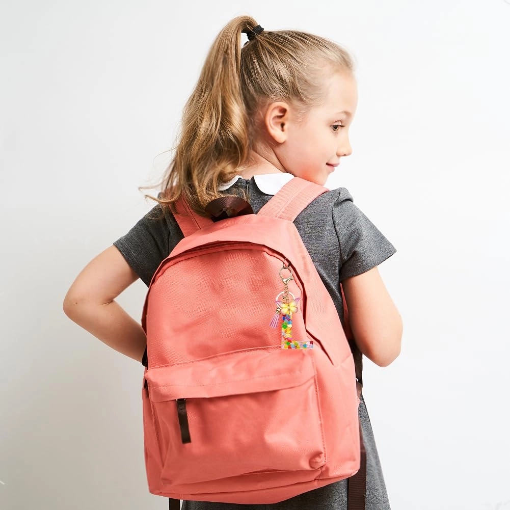 Initial Letter Keychain - Butterfly