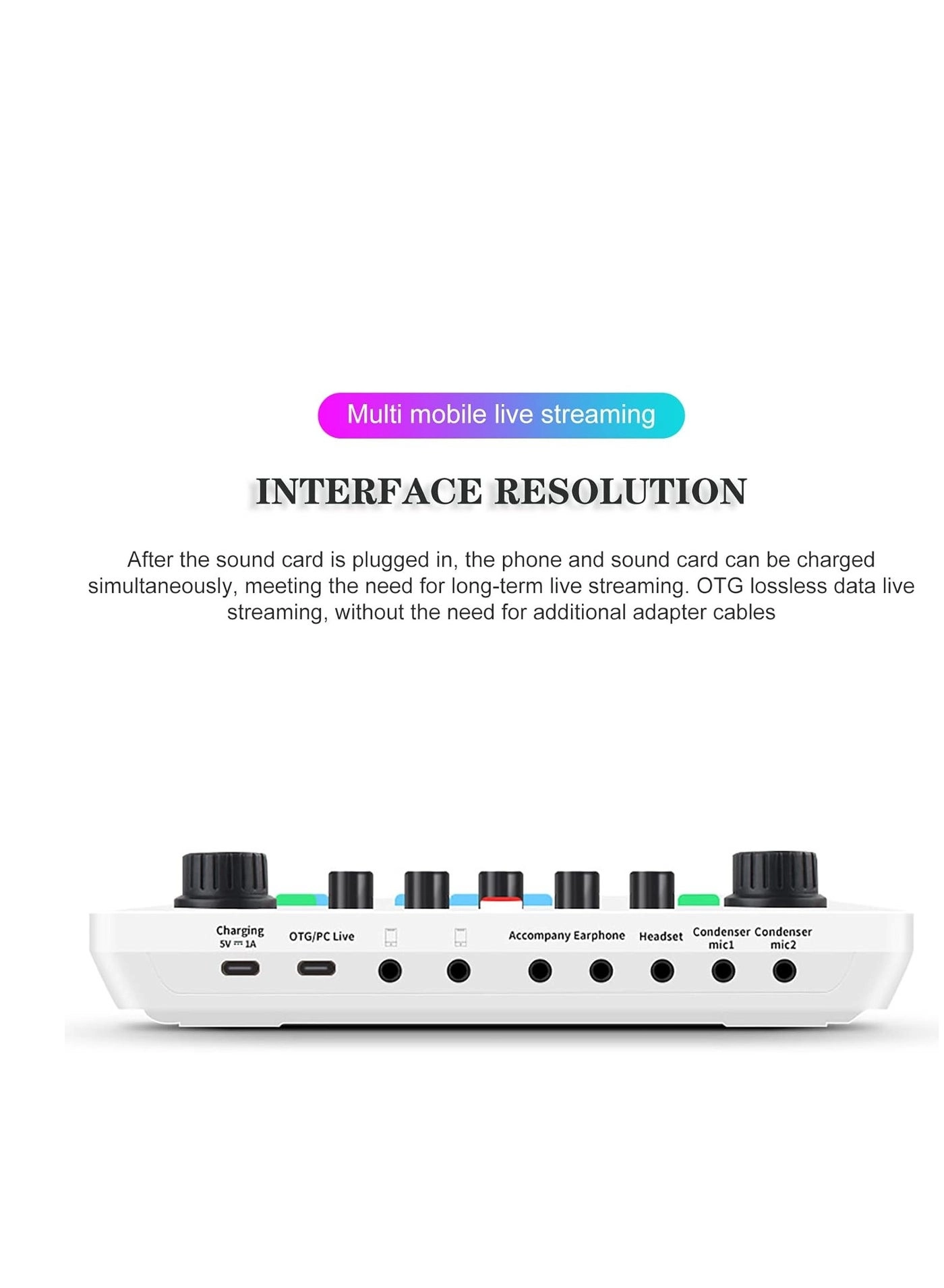 X50 - Portable Mixer USB External Sound Card