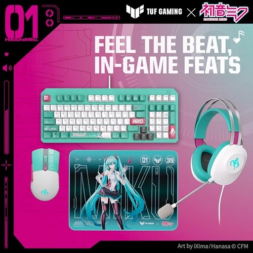 TUF Gaming Mini Wireless Mouse Hatsune Miku Edition - Bluetooth RF USB
