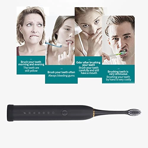 Electric Toothbrush - IPX7 4 Replacement Heads 500mAh