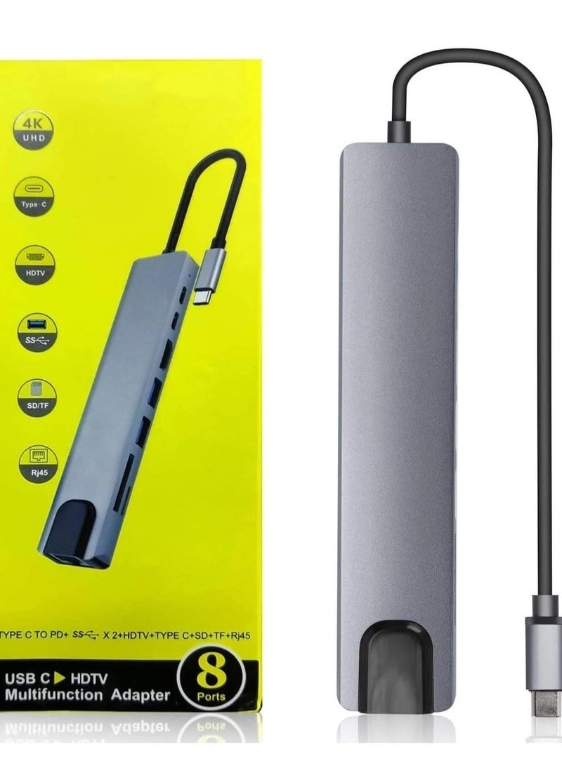 USB-C Multiport Hub Adapter - 4K HDMI Gigabit Ethernet