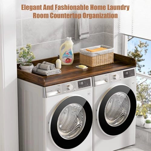 Washer Dryer Countertop - 27.5" D x 54" W Brown