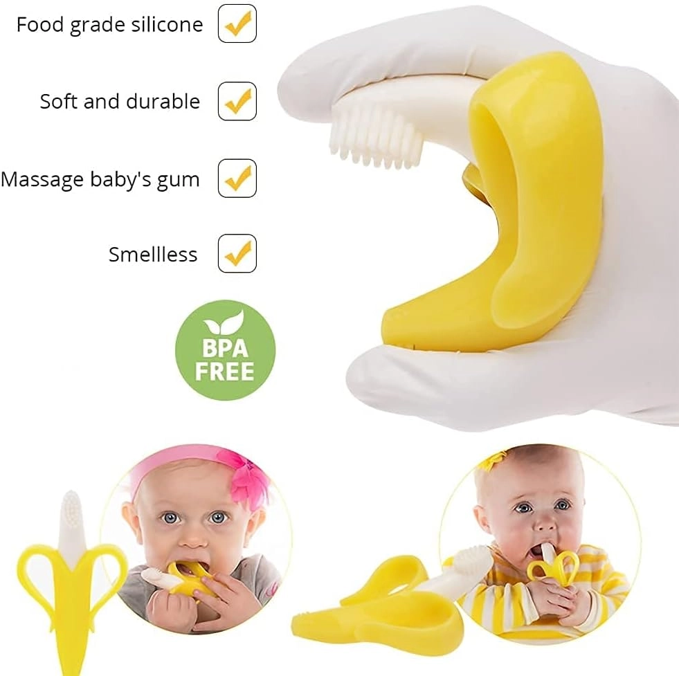 Baby Silicone Soft Teething Toy - Food-grade silicone Banana
