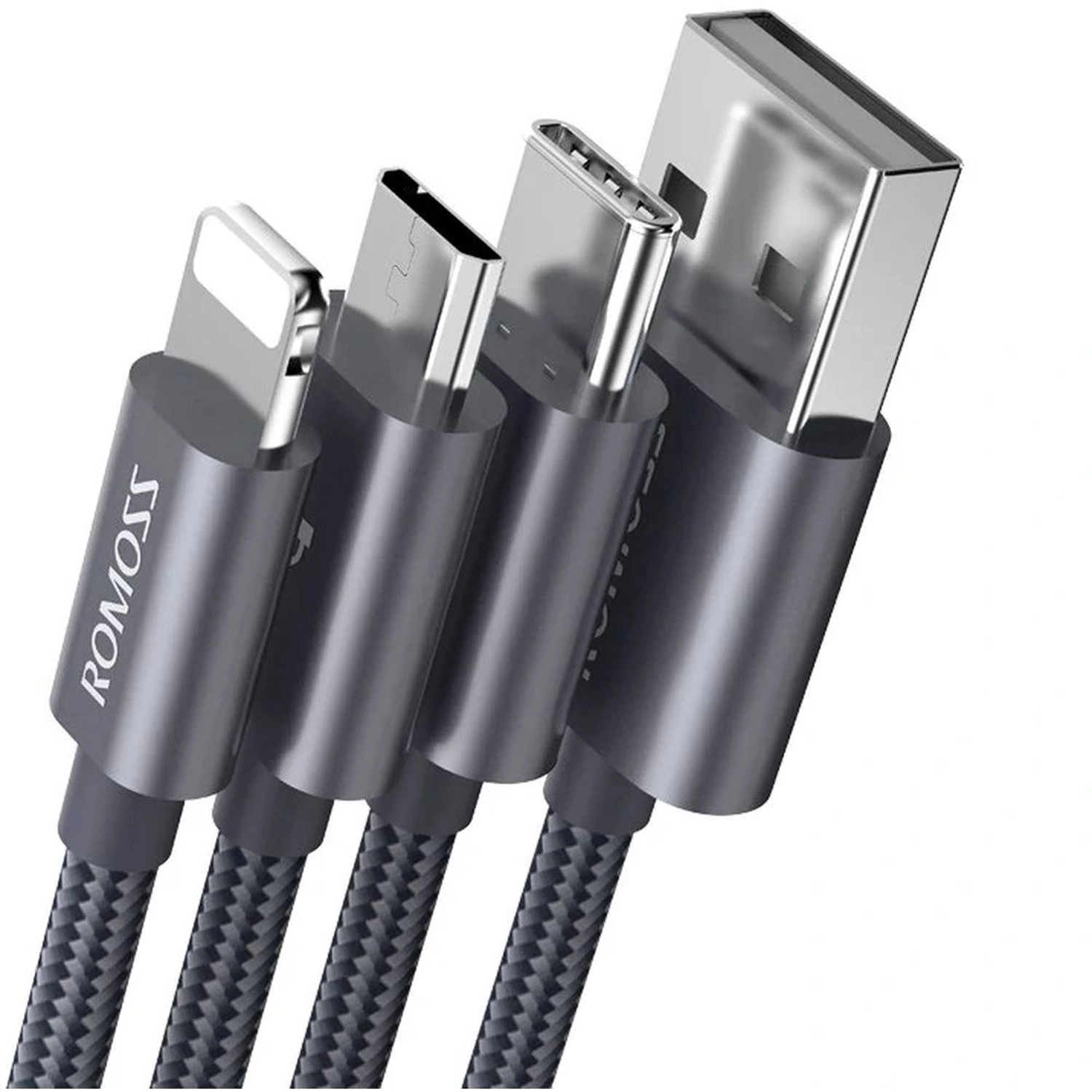 3-In-1 USB Cable USB-C to USB-A 1m