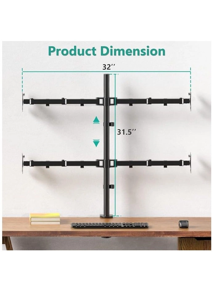 4 Monitor Stand - 32inch VESA 75x75 100x100