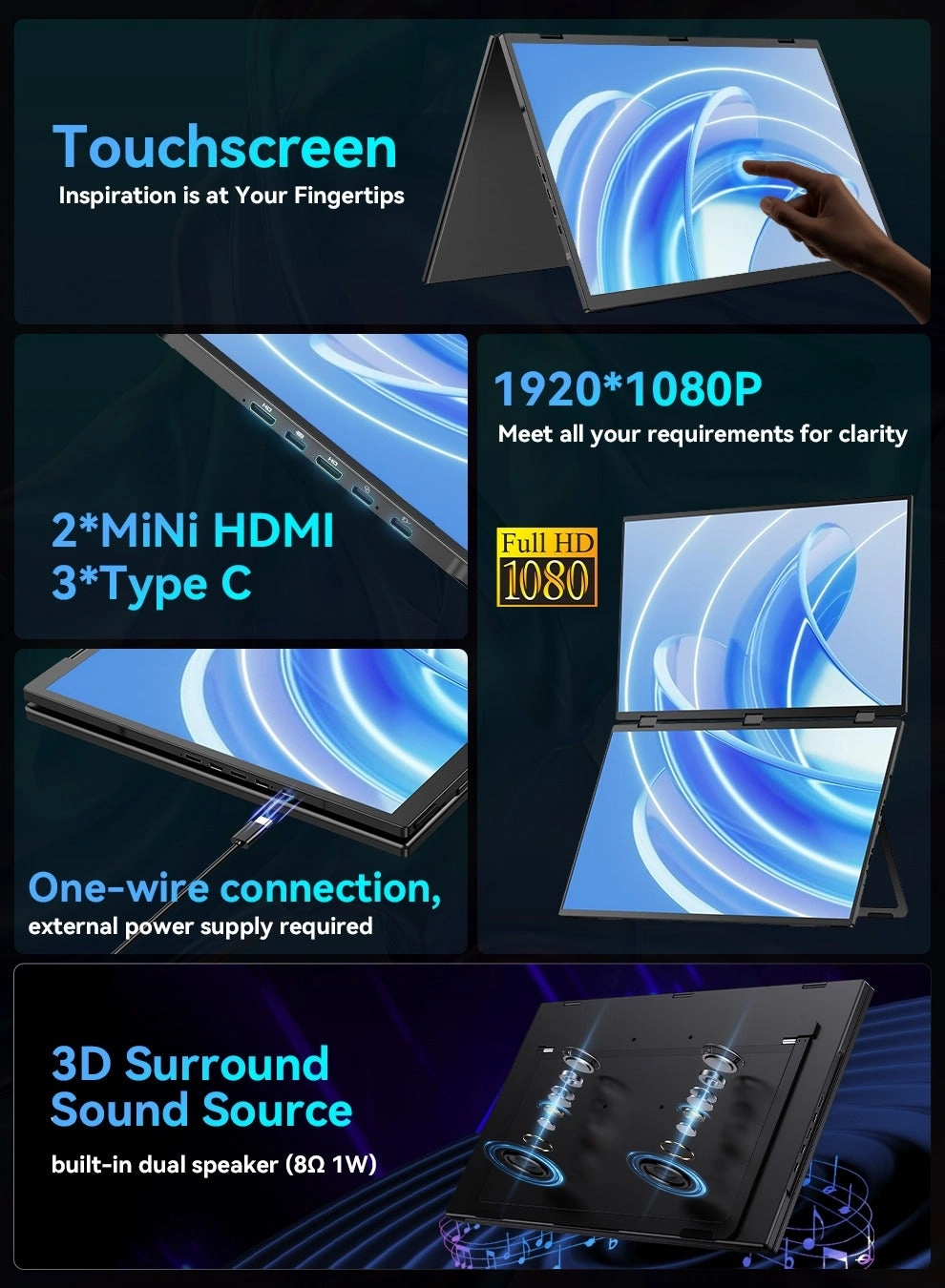 M185J01 - 18.5 Inches FHD 1080p