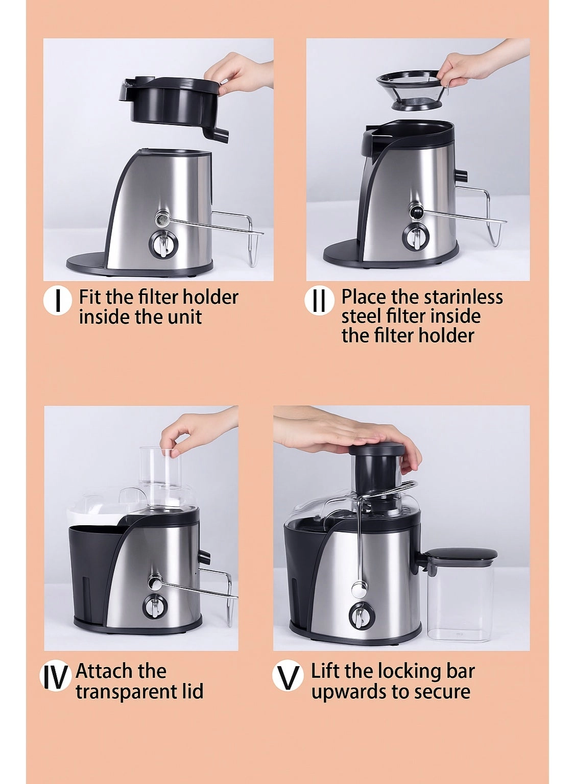Juice Extractor - 1000 W 450 ml