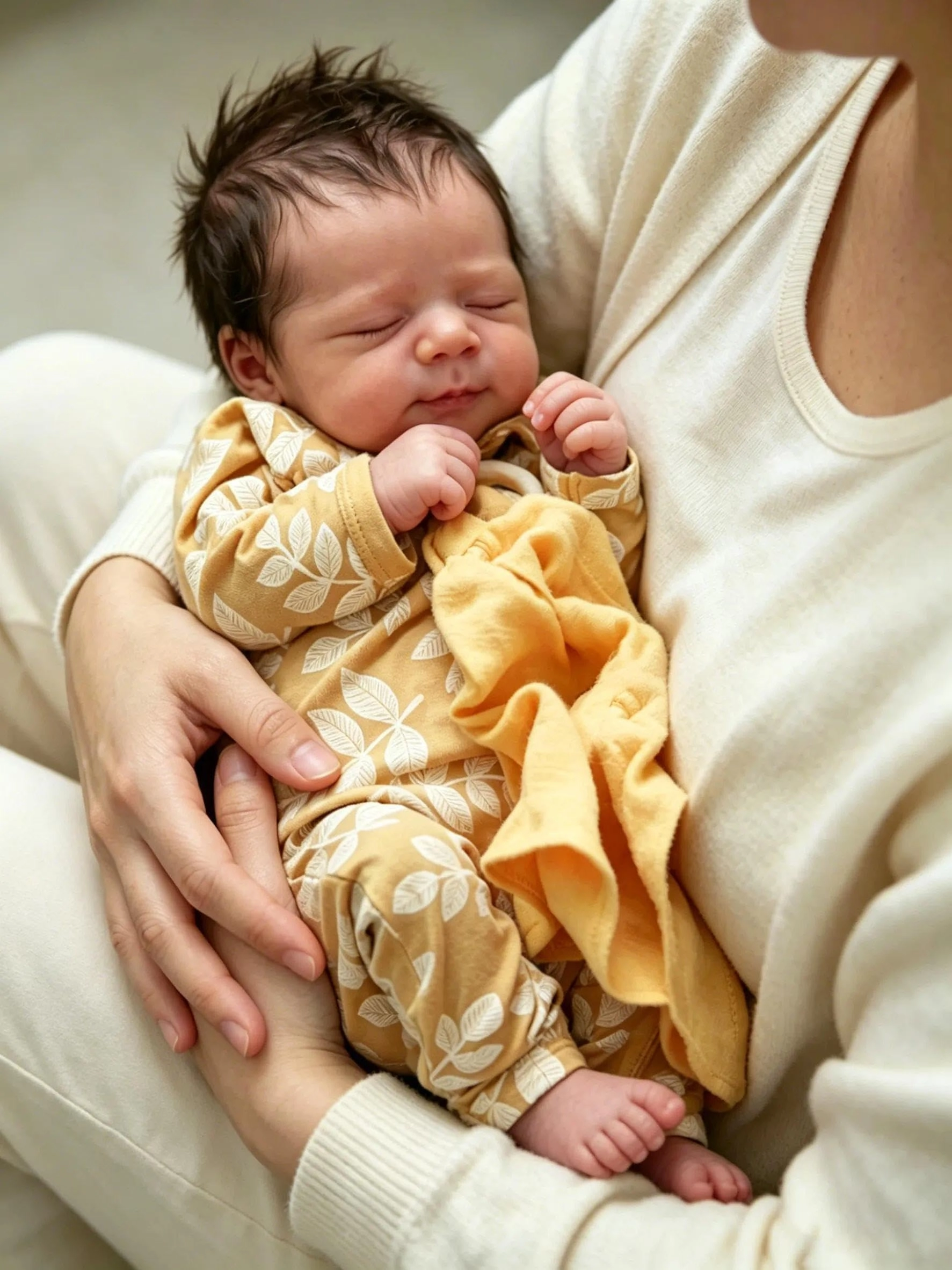 Zero Pam Reborn Baby Doll - 18 Inch Silicone Vinyl Rooted Hair Bundle