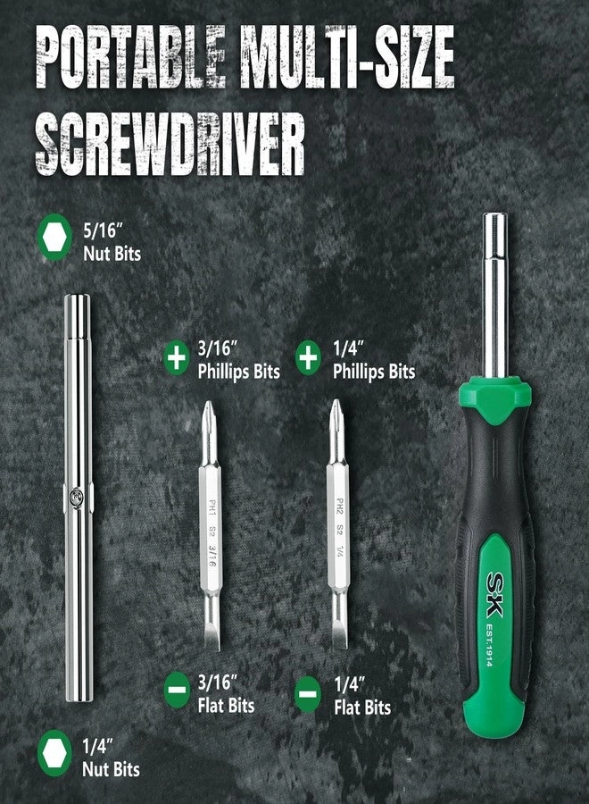 6-in-1 - Multi-bit S2 Steel SureGrip Handle Screwdriver
