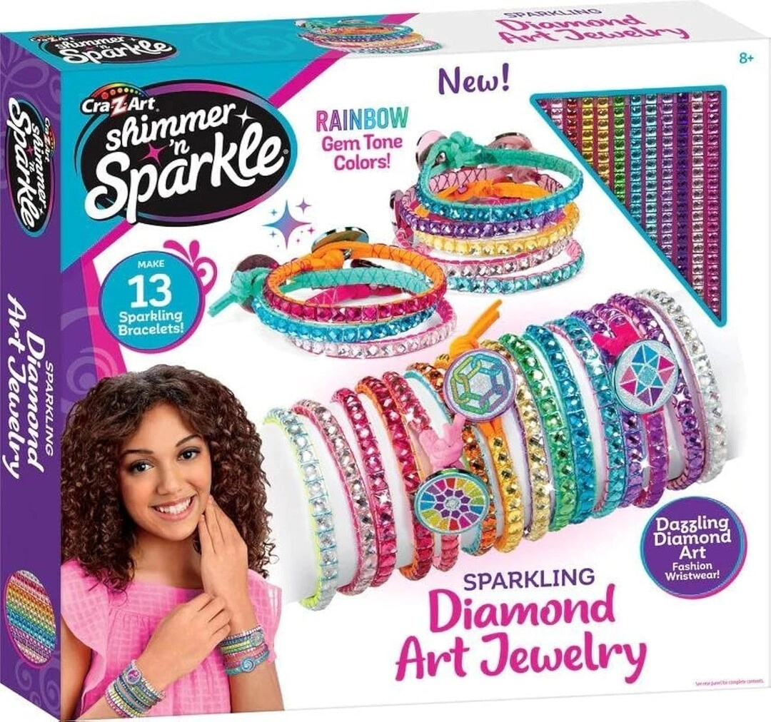 Cra-Z-Art 65577INT - Sparkling Diamond Art Jewelry Multicolor