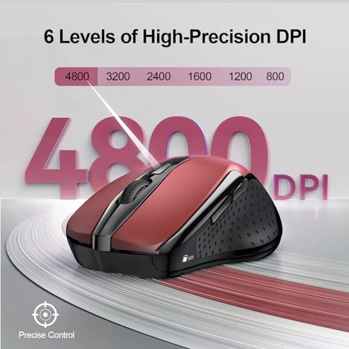 Multi-Device Slim Optical Mouse - Bluetooth, USB