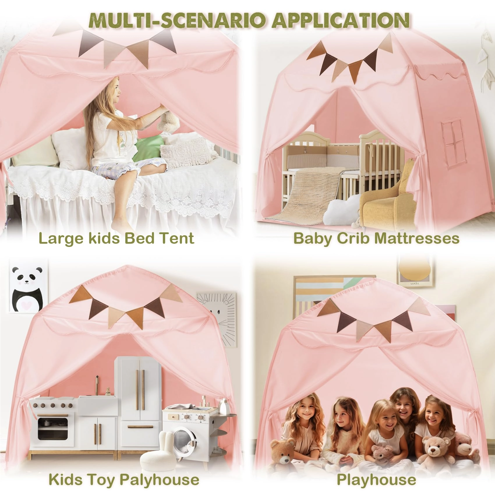 Kids Play Tent - Extra Large 59x39x59 in