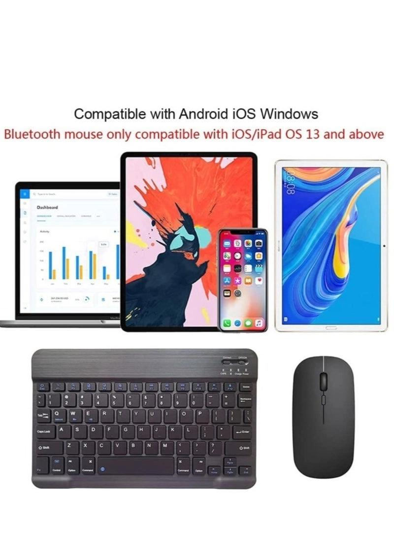 Ultra-Slim Bluetooth Keyboard + Bluetooth Mouse