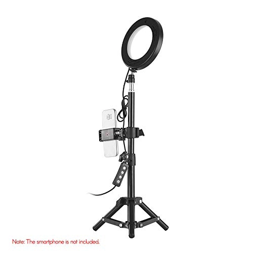 Desktop Portable Selfie LED Ring Light - 6 Inch