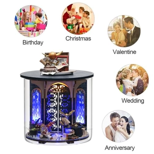 3D Wooden Puzzle Bookshelf Insert - Library of Books 1:24