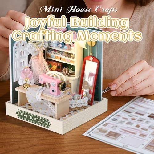 DIY Miniature House Kit - Vintage Coffee Shop