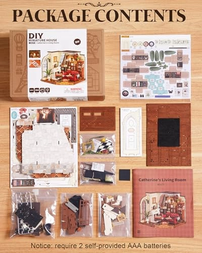 Miniature House Kit - Catherine's Living Room