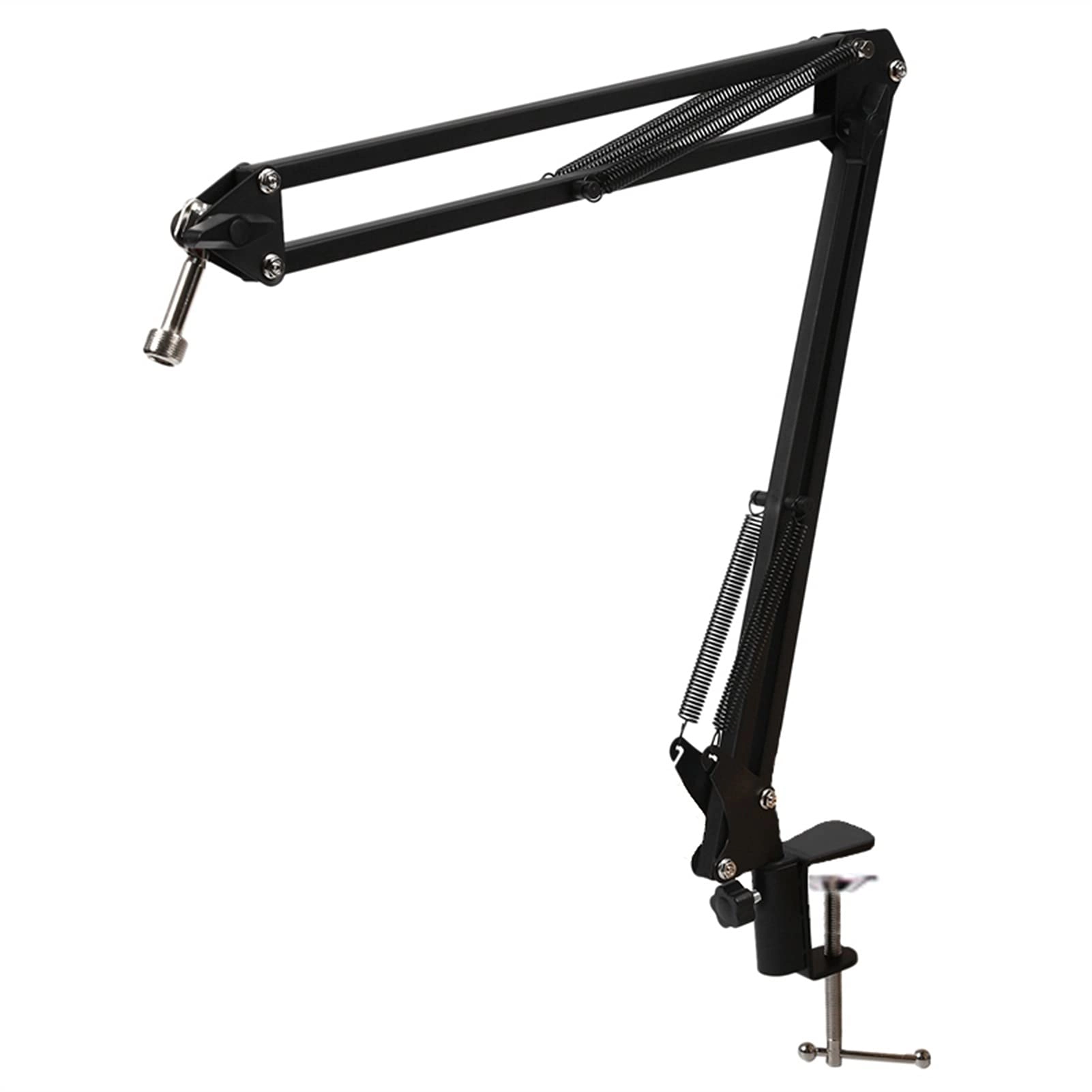 Mic Stand - Extendable Scissor Arm Table Mounting Clamp