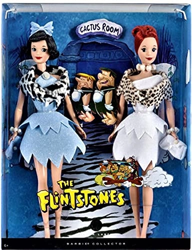 Betty Rubble Barbie Doll + Wilma Flintstone Barbie Doll