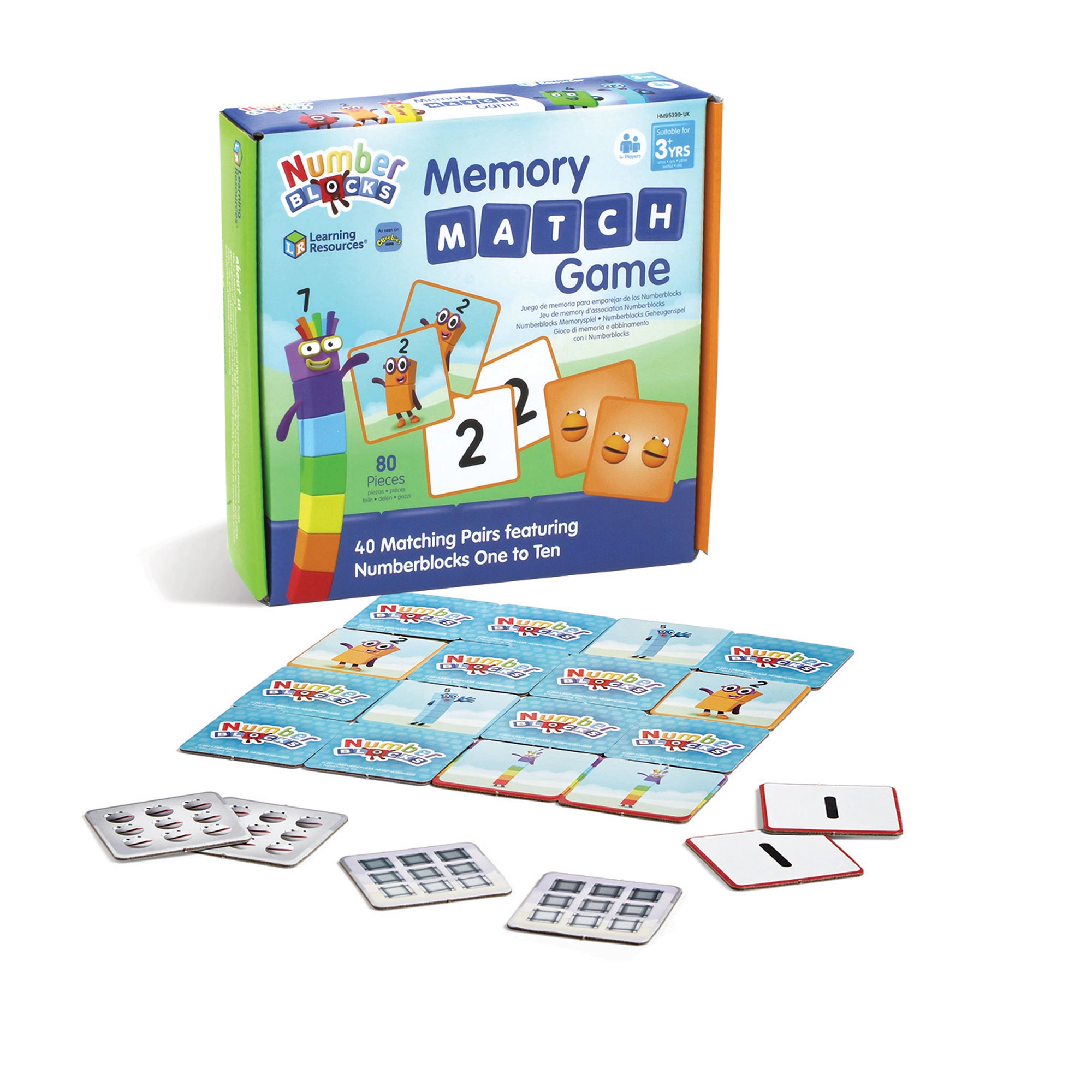Numberblocks Memory Match Game - Suitable for 3 years & above