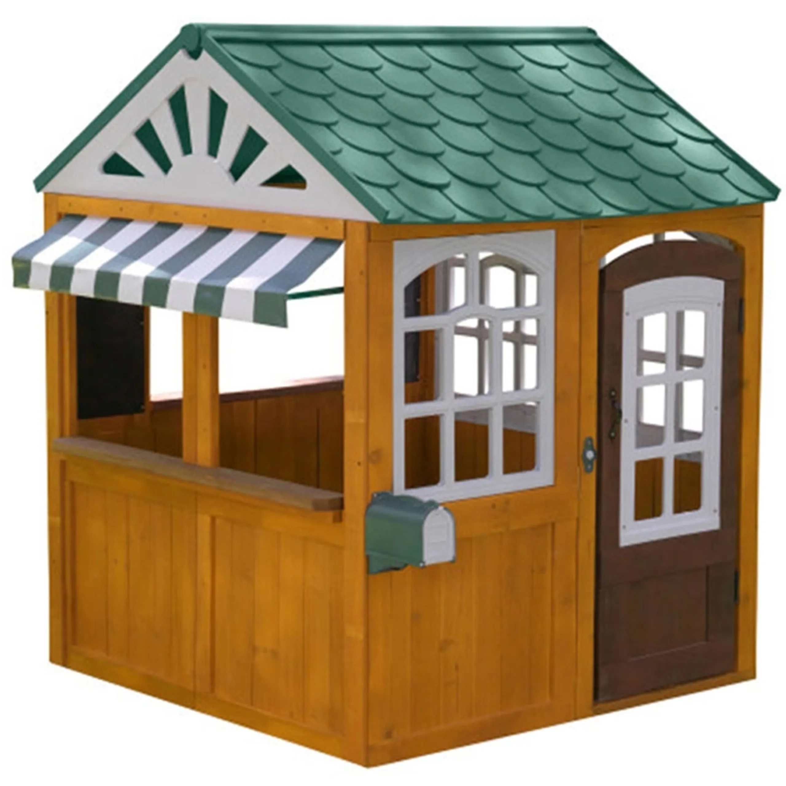 KidKraft Garden View Playhouse - 100% cedar 135.38 x 137.92 x 145.8 cm