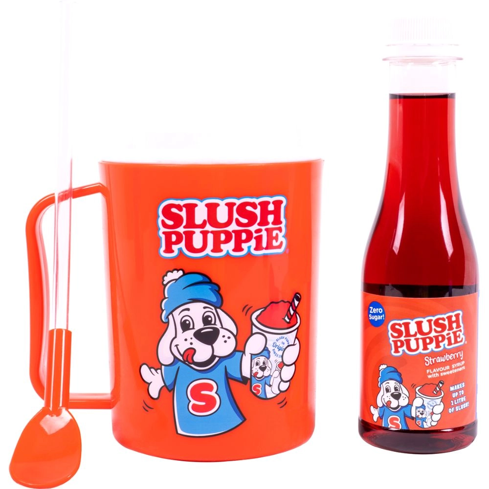 FIZZ Slush Puppie Making Cup + Zero Stwberry Syrup