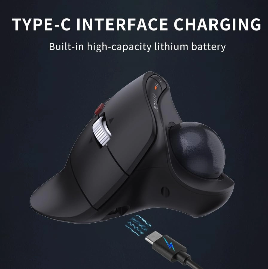 Ergonomic Trackball Mouse - Wireless