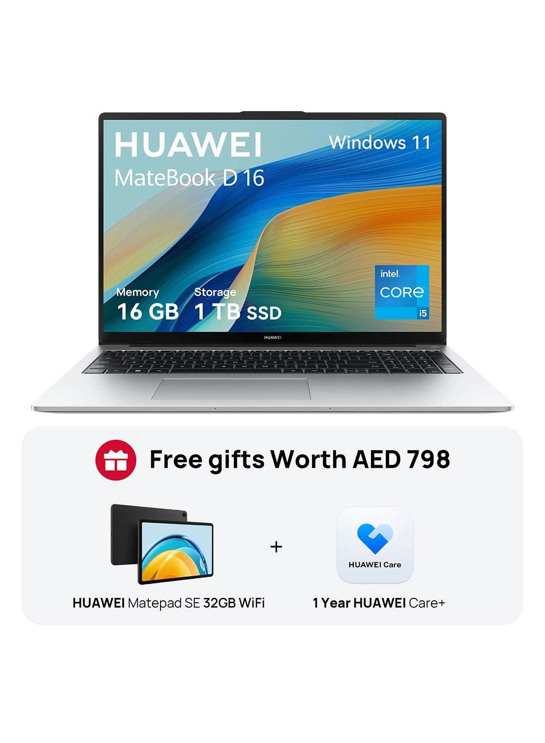 MateBook D 16 MitchellG-W5611D - 16'' i5-13420H 16GB DDR4 1TB SSD