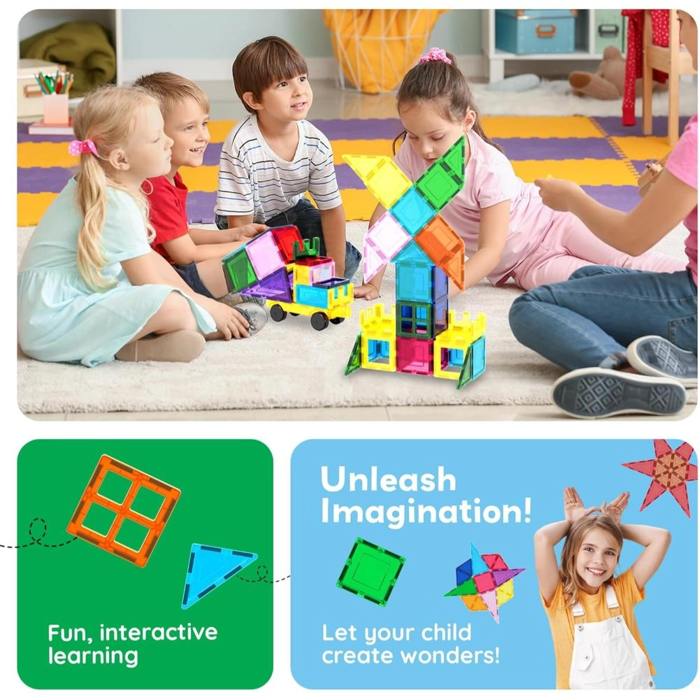 Magnetic 3D Blocks - Architecture 101 pcs