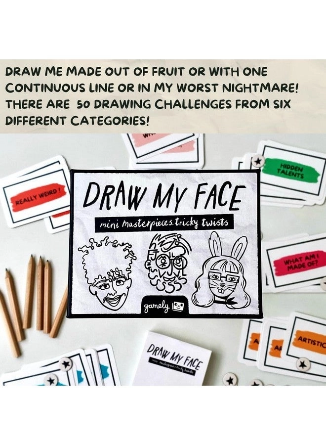 Draw My Face - pocketsize Party Game Sixty-Second Portraits