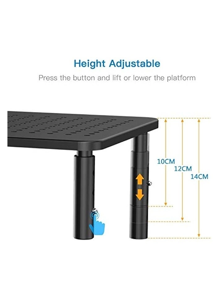Monitor Stand - Adjustable Non-Skid Supports 20KG